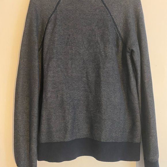 Banana Republic Blue Zip Up Cotton Knit Cardigan Sweater - Picture 2 of 5